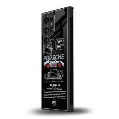 911 gt3 rs back phone cover | glass case for samsung galaxy s24 ultra