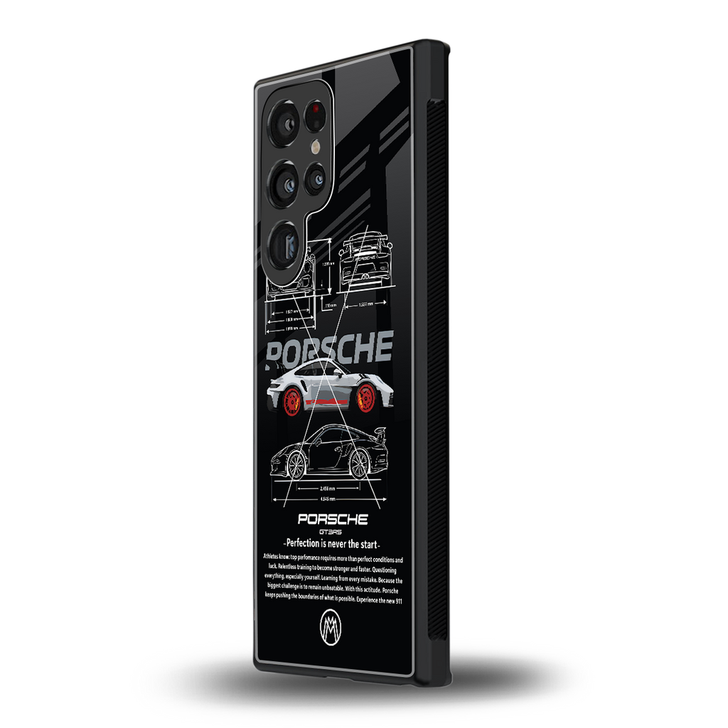 911 gt3 rs back phone cover | glass case for samsung galaxy s23 ultra