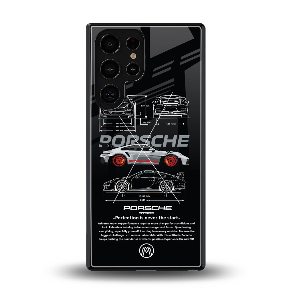 911 gt3 rs back phone cover | glass case for samsung galaxy s25 ultra