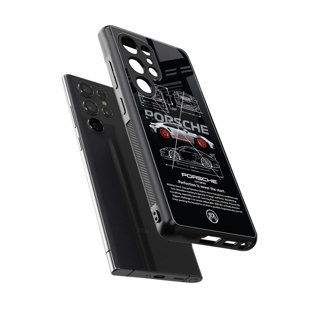911 gt3 rs back phone cover | glass case for samsung galaxy s25 ultra