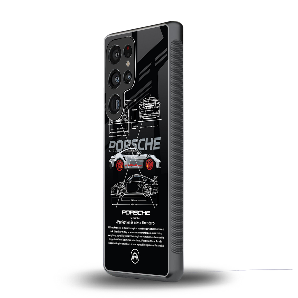 911 gt3 rs back phone cover | glass case for samsung galaxy s25 ultra