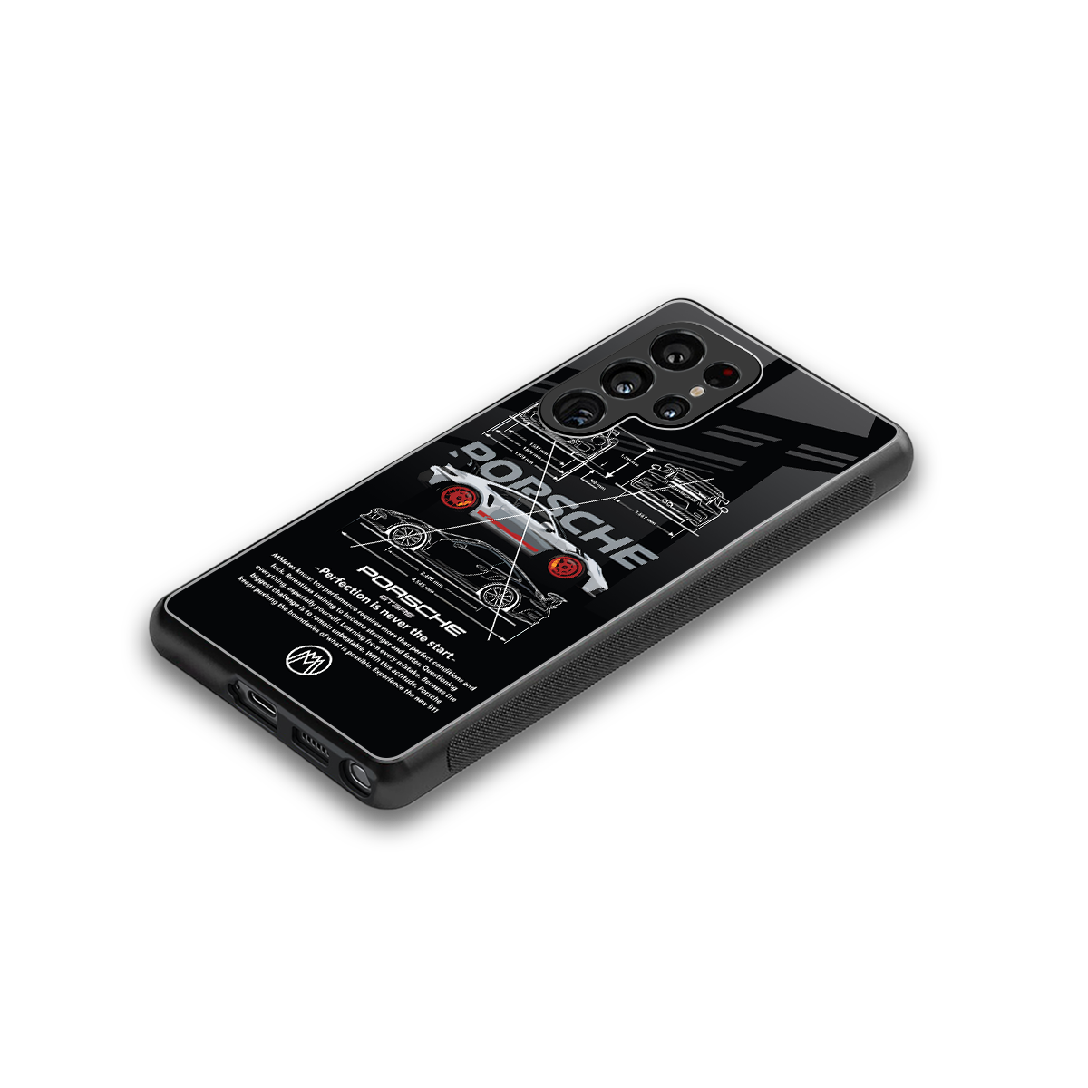 911 gt3 rs back phone cover | glass case for samsung galaxy s25 ultra