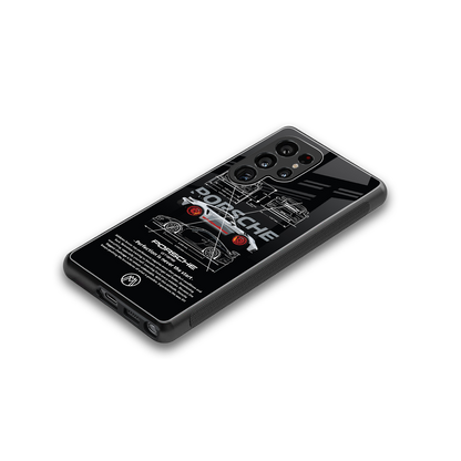 911 gt3 rs back phone cover | glass case for samsung galaxy s25 ultra