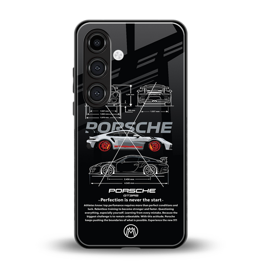 911 gt3 rs back phone cover | glass case for samsung galaxy s24 plus