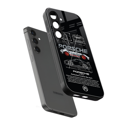 911 gt3 rs back phone cover | glass case for samsung galaxy s25 plus