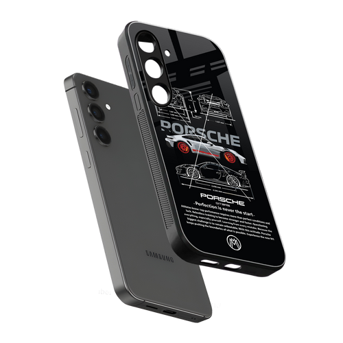 911 gt3 rs back phone cover | glass case for samsung galaxy s23 plus