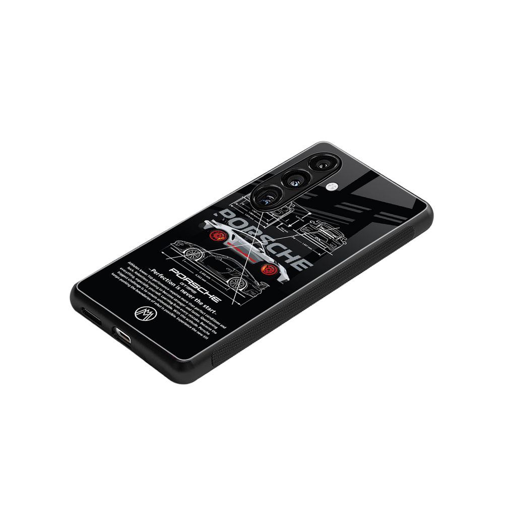 911 gt3 rs back phone cover | glass case for samsung galaxy s23 plus