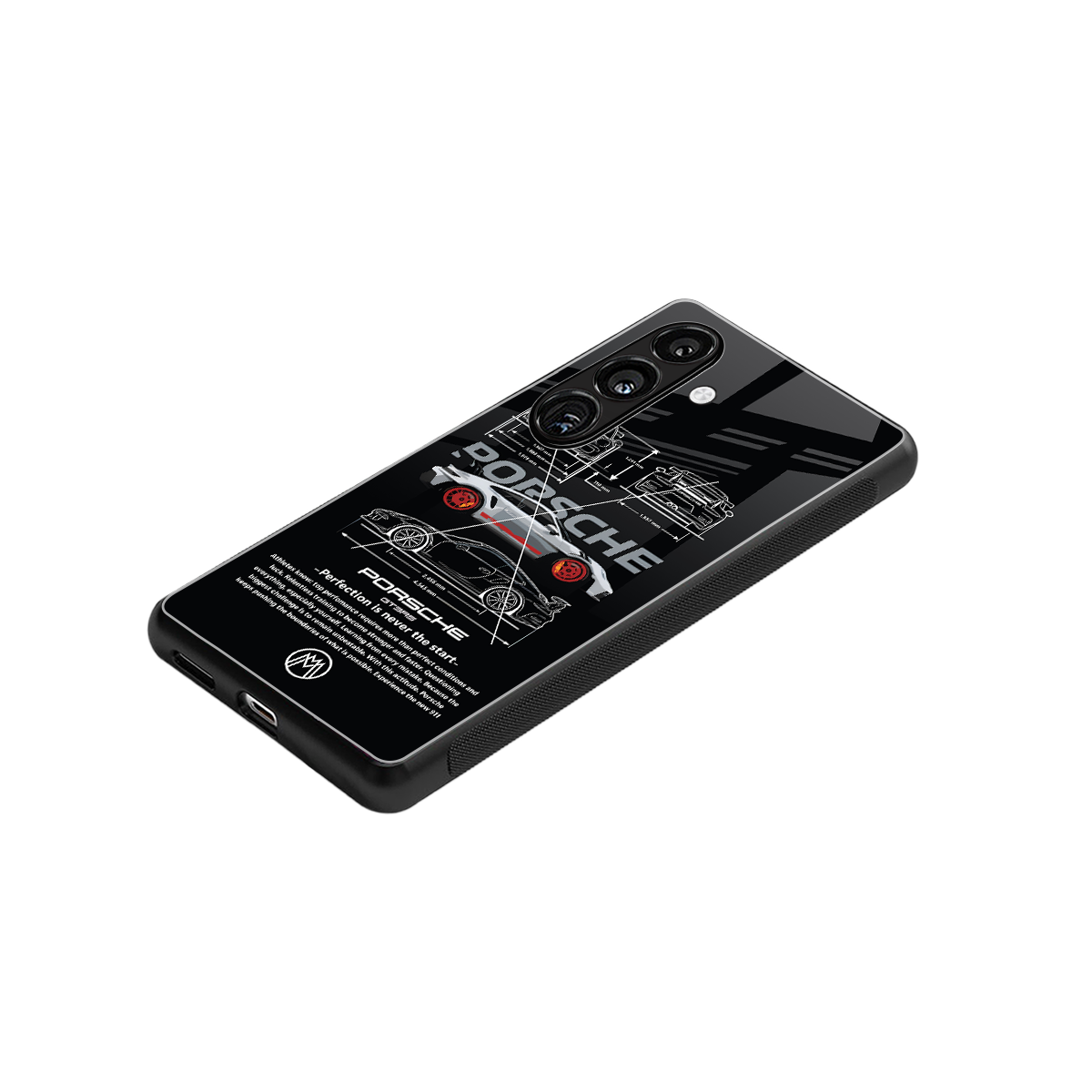 911 gt3 rs back phone cover | glass case for samsung galaxy s25 plus