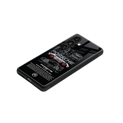 911 gt3 rs back phone cover | glass case for samsung galaxy s25 plus