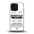 911 gt3 rs white back phone cover | glass case for iphone 13 pro