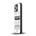 911 gt3 rs white back phone cover | glass case for iphone 14 pro