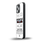 911 gt3 rs white back phone cover | glass case for iphone 16 pro max