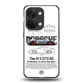 911 gt3 rs white back phone cover | glass case for oneplus nord 3