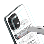 911 gt3 rs white back phone cover | glass case for oneplus nord 3