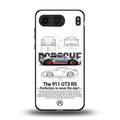 911 gt3 rs white back phone cover | glass case for oneplus nord 4