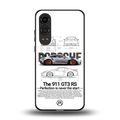 911 gt3 rs white back phone cover | glass case for oneplus nord ce 4 lite