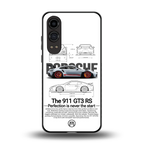 911 gt3 rs white back phone cover | glass case for oneplus nord ce 4 lite