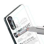 911 gt3 rs white back phone cover | glass case for oneplus nord ce 4 lite