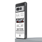 911 gt3 rs white back phone cover | glass case for google pixel 7 pro