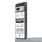911 gt3 rs white back phone cover | glass case for Google Pixel 7A