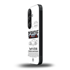 911 gt3 rs white back phone cover | glass case for samsung galaxy s24 fe