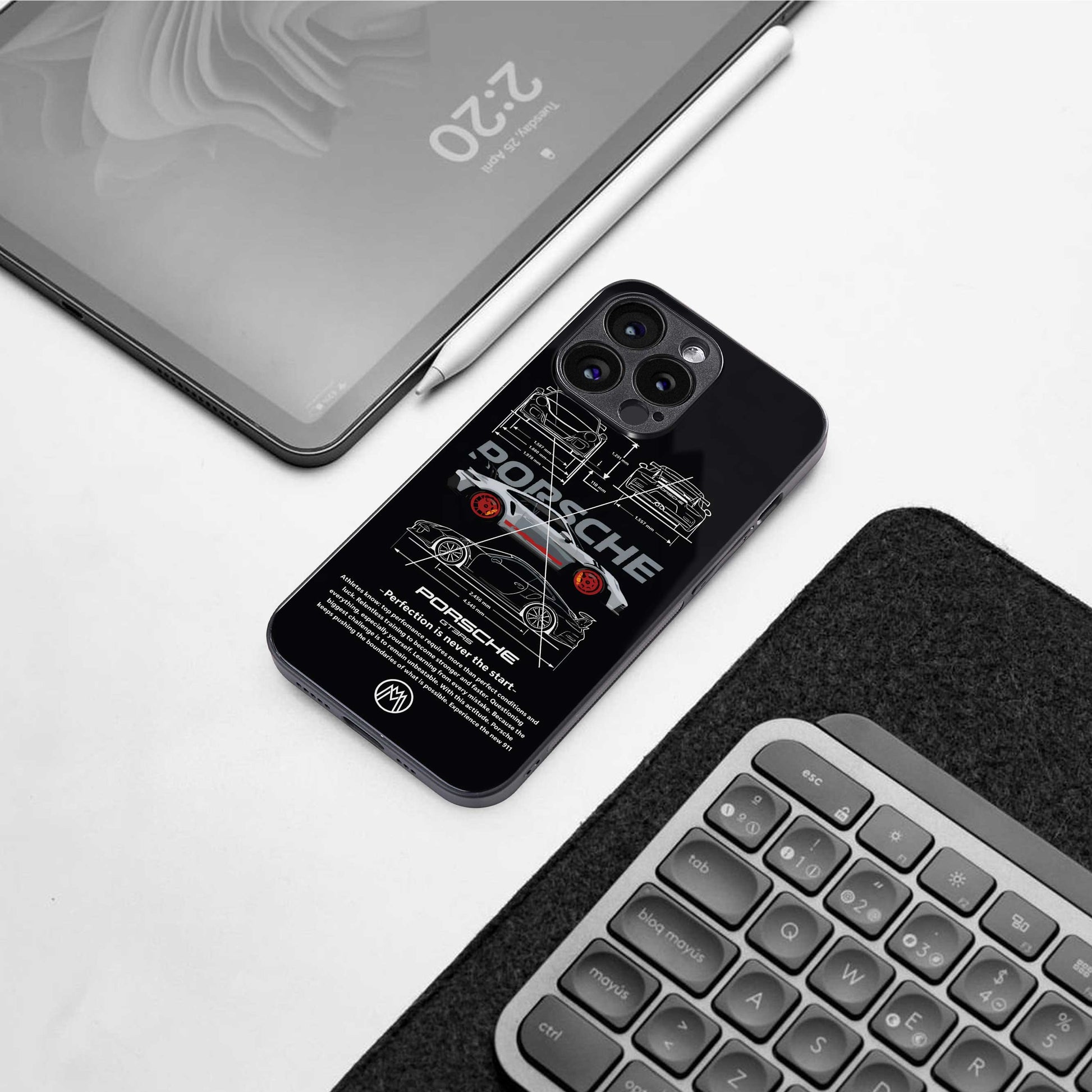 911 gt3 rs back phone cover | glass case for samsung galaxy s24 ultra