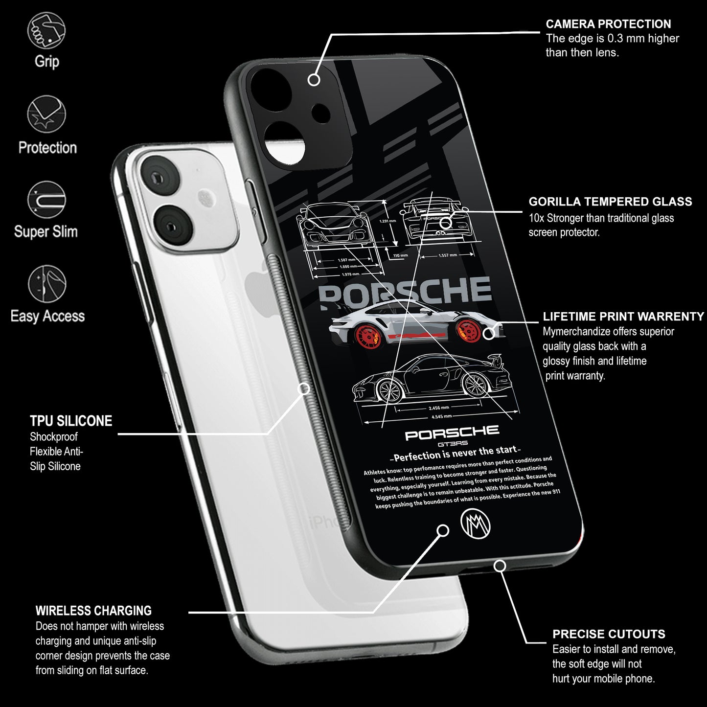 911 GT3 RS Phone Cover | Glass Case