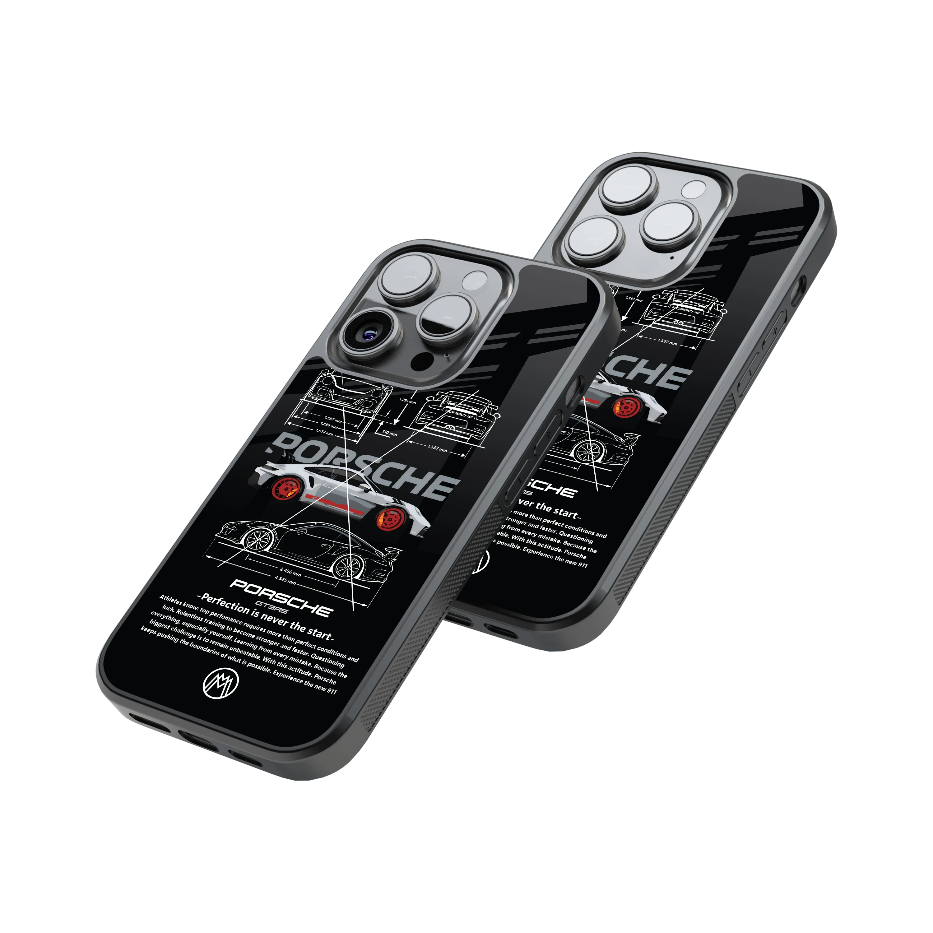 Protective Glass Back Phone Case Compatible with iPhone, Samsung, OnePlus, Pixel & More