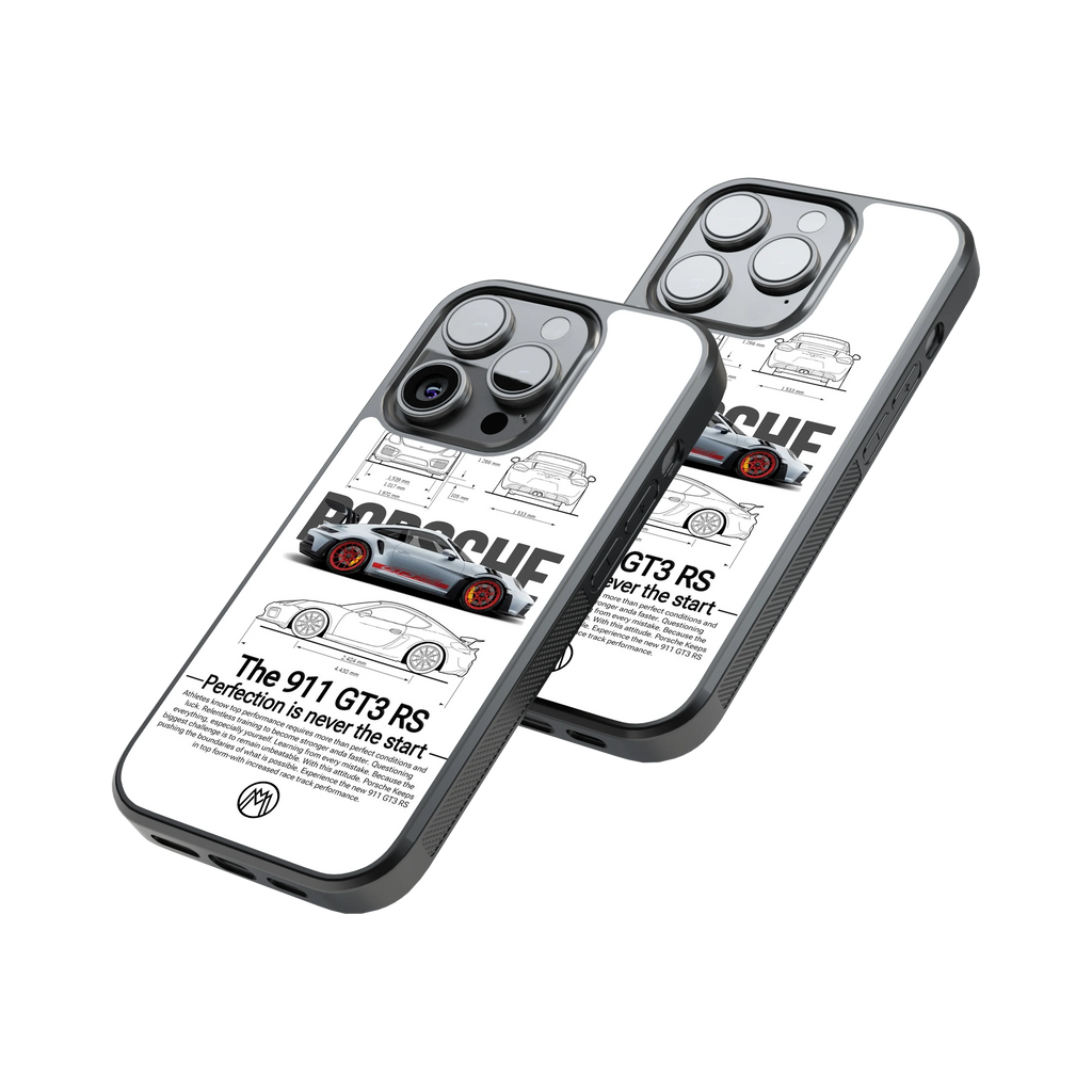 Protective Glass Back Phone Case Compatible with iPhone, Samsung, OnePlus, Pixel & More