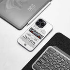 911 GT3 RS White Phone Cover | Glass Case