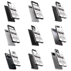 Durable Glass Back Mobile Case for iPhone, Samsung, OnePlus, Google Pixel, Redmi, Vivo, Oppo