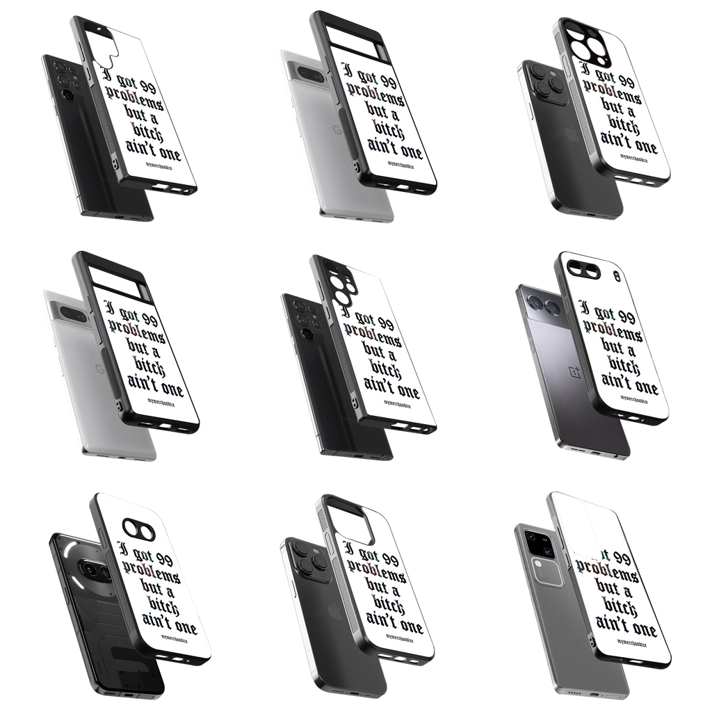 Durable Glass Back Mobile Case for iPhone, Samsung, OnePlus, Google Pixel, Redmi, Vivo, Oppo