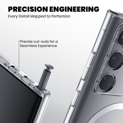 Anti Yellow Magsafe Clear Case for Samsung Galaxy S22 Ultra 5G