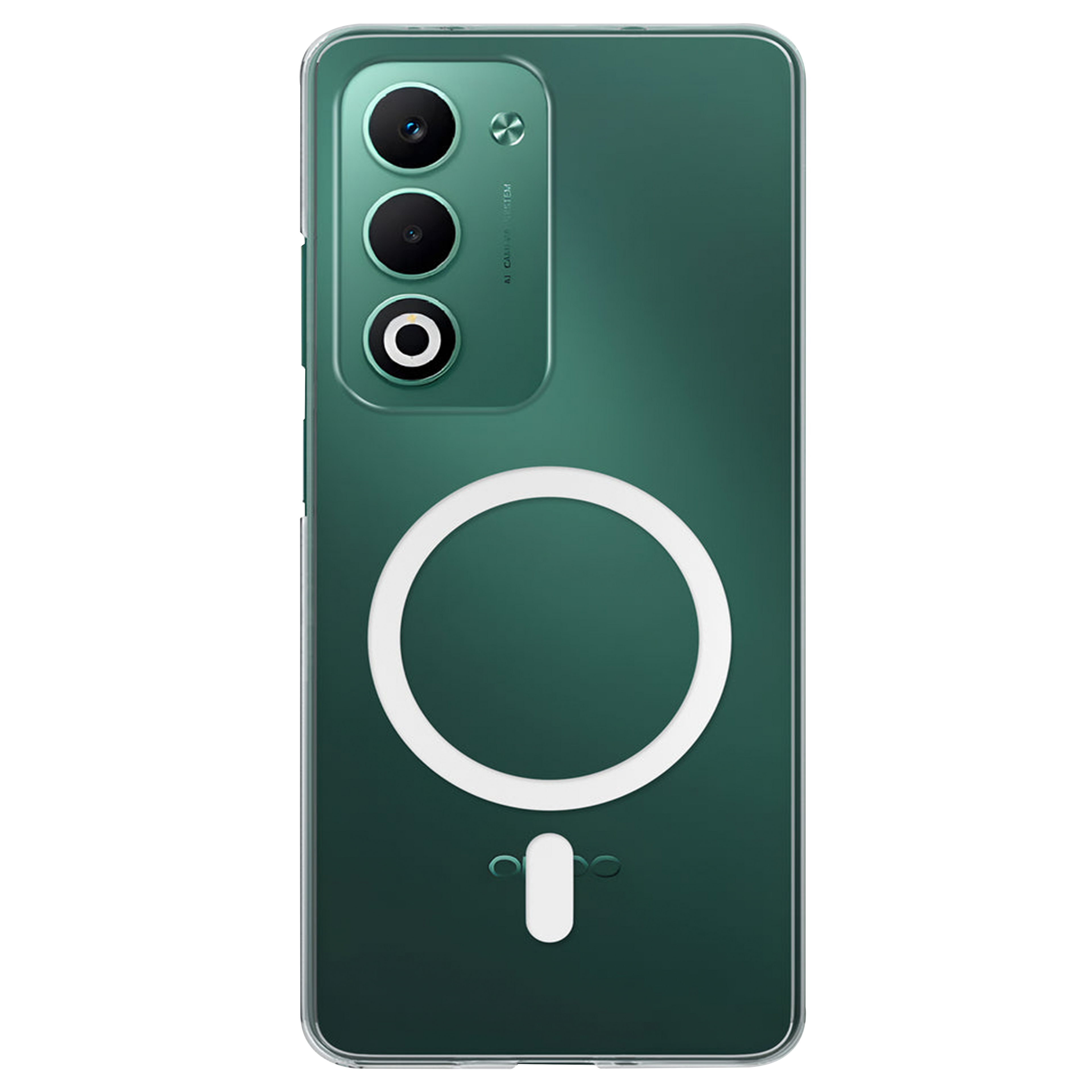 Anti Yellow Magsafe Clear Case for Oppo A5 5G