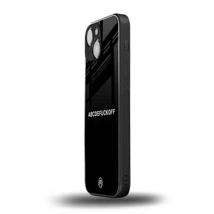 abcdefuckoff back phone cover | glass case for iphone 13 mini