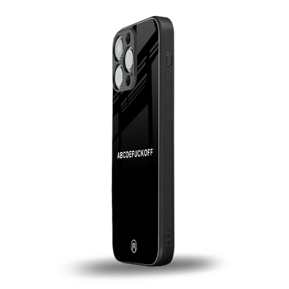 abcdefuckoff back phone cover | glass case for iphone 13 pro max