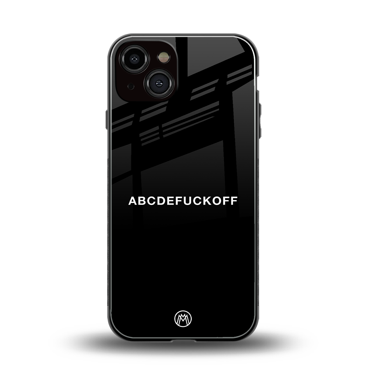 abcdefuckoff back phone cover | glass case for iphone 13