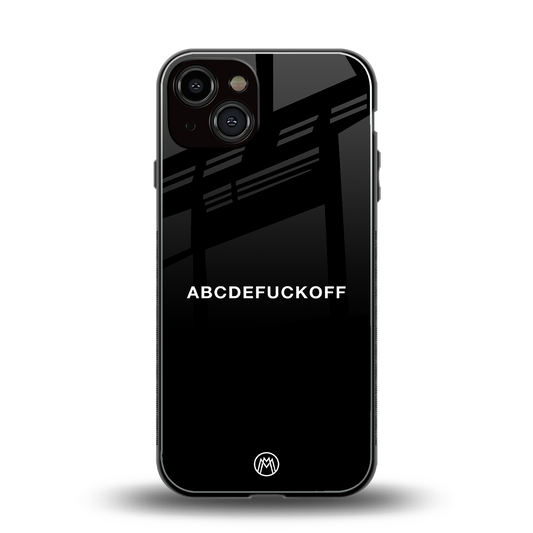abcdefuckoff back phone cover | glass case for iphone 13