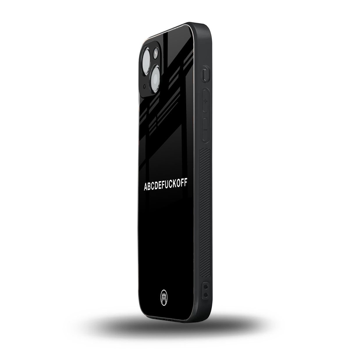 abcdefuckoff back phone cover | glass case for iphone 15 plus