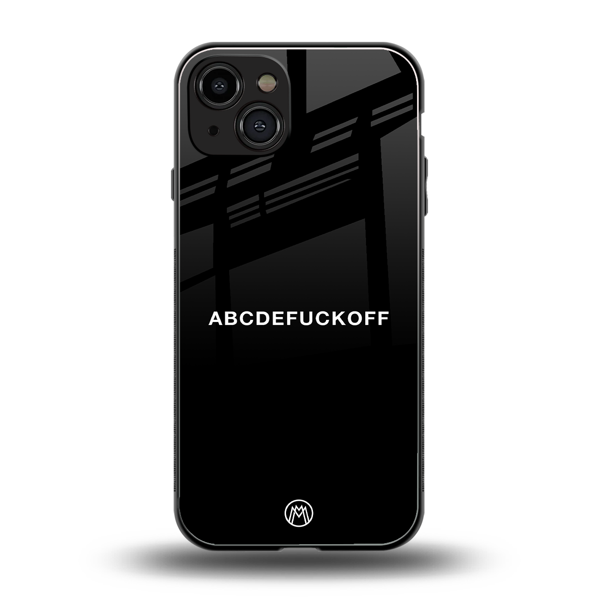 abcdefuckoff back phone cover | glass case for iphone 15