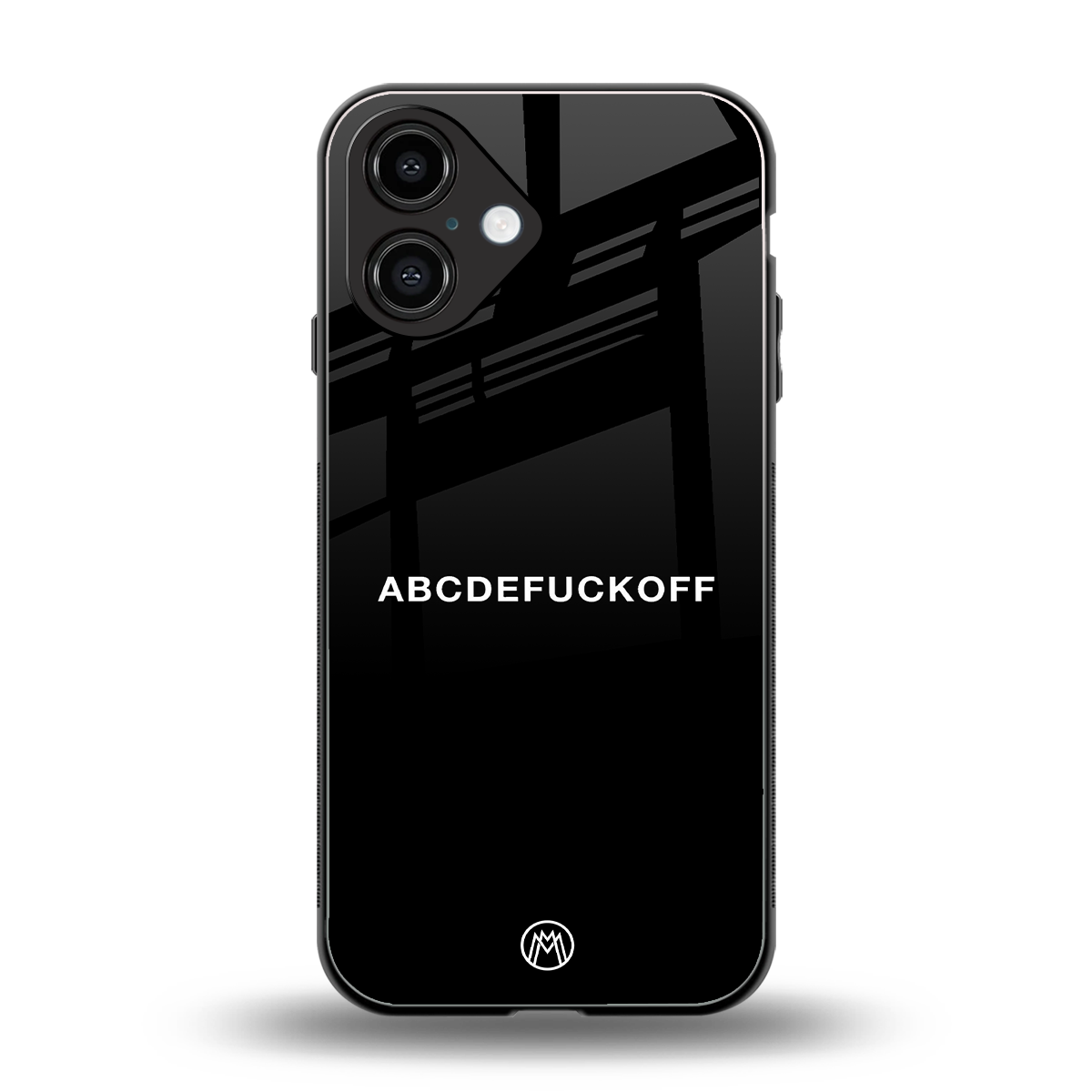 abcdefuckoff back phone cover | glass case for iphone 16