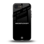 abcdefuckoff back phone cover | glass case for iphone 16e