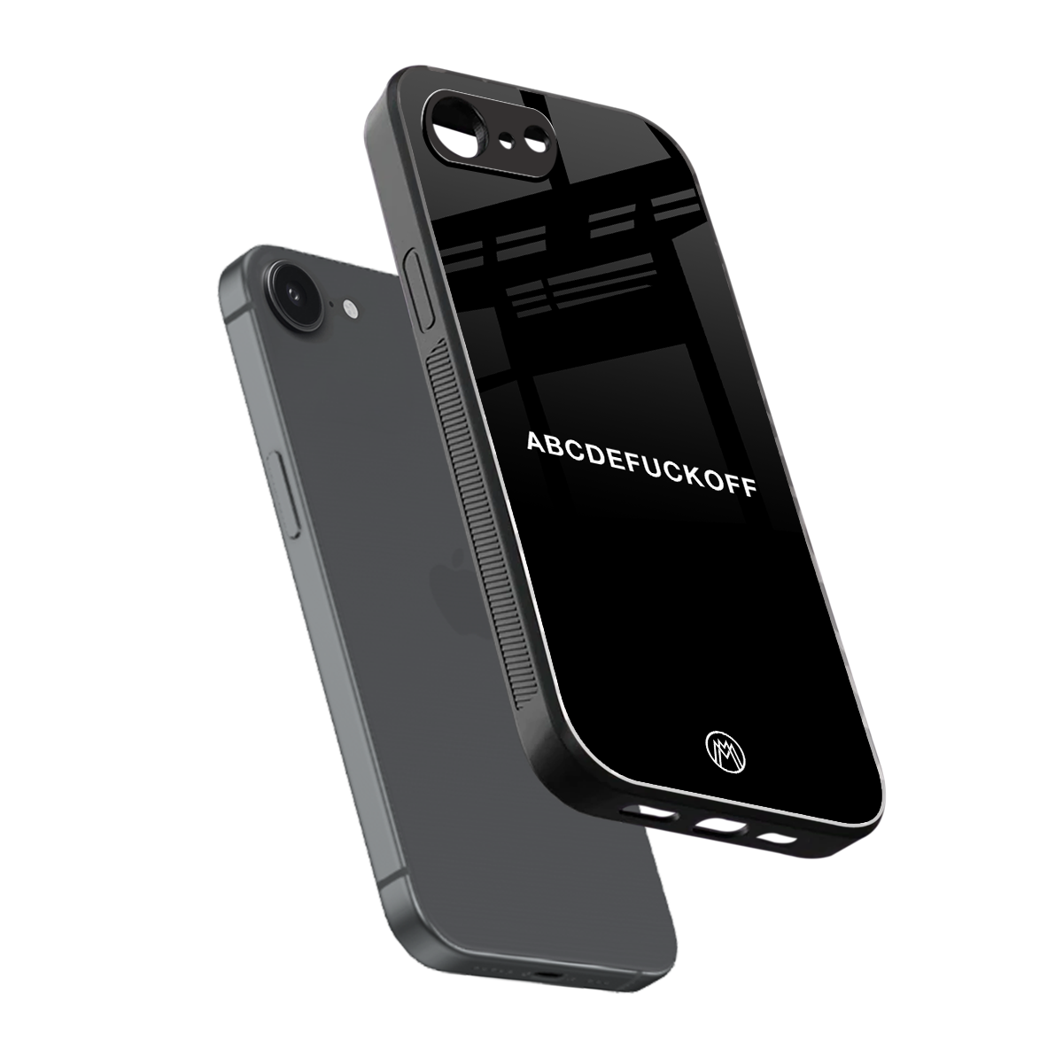 abcdefuckoff back phone cover | glass case for iphone 16e