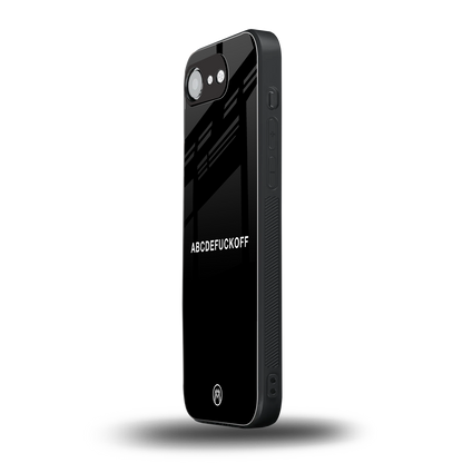 abcdefuckoff back phone cover | glass case for iphone 16e