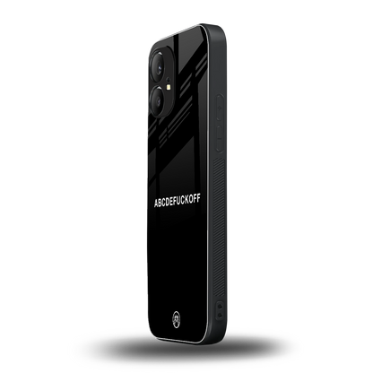 abcdefuckoff back phone cover | glass case for nothing phone 1