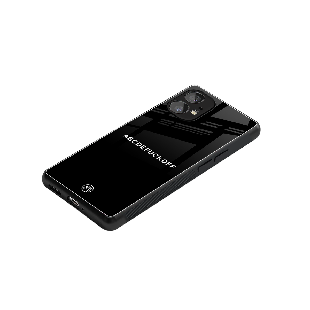 abcdefuckoff back phone cover | glass case for nothing phone 1