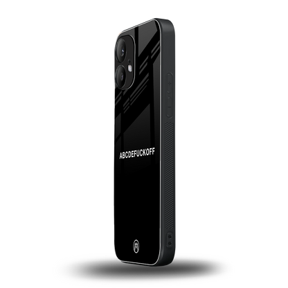 abcdefuckoff back phone cover | glass case for nothing phone 2