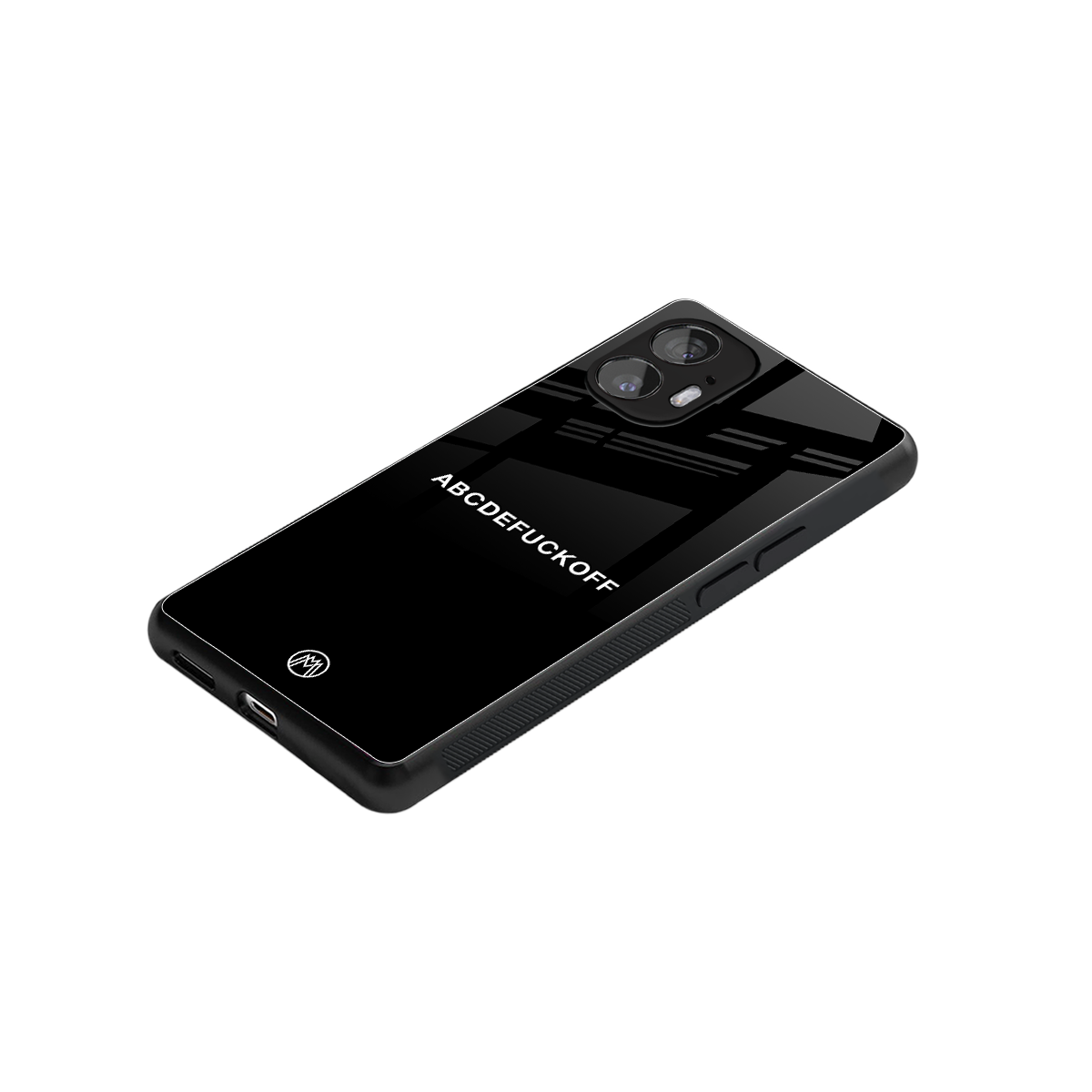 abcdefuckoff back phone cover | glass case for nothing phone 2