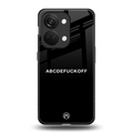 abcdefuckoff back phone cover | glass case for oneplus nord 3
