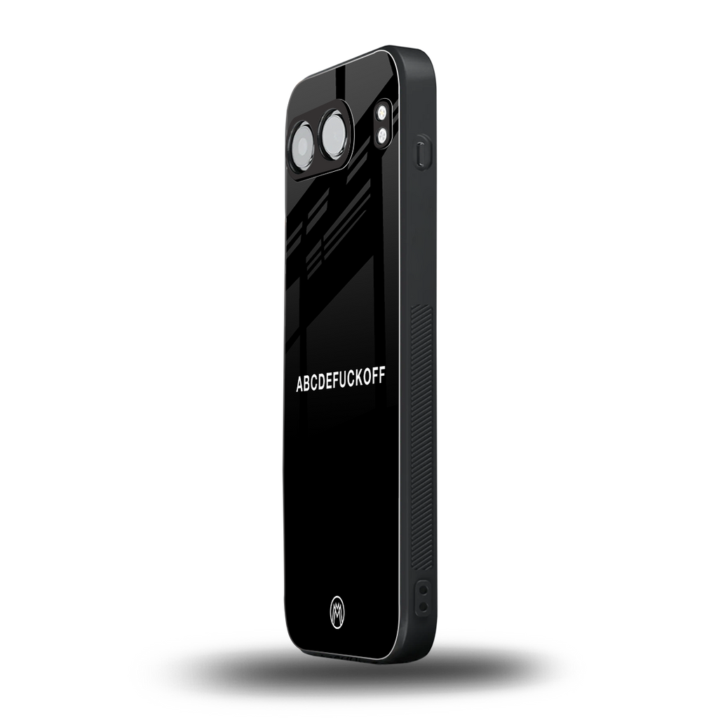 abcdefuckoff back phone cover | glass case for oneplus nord 4